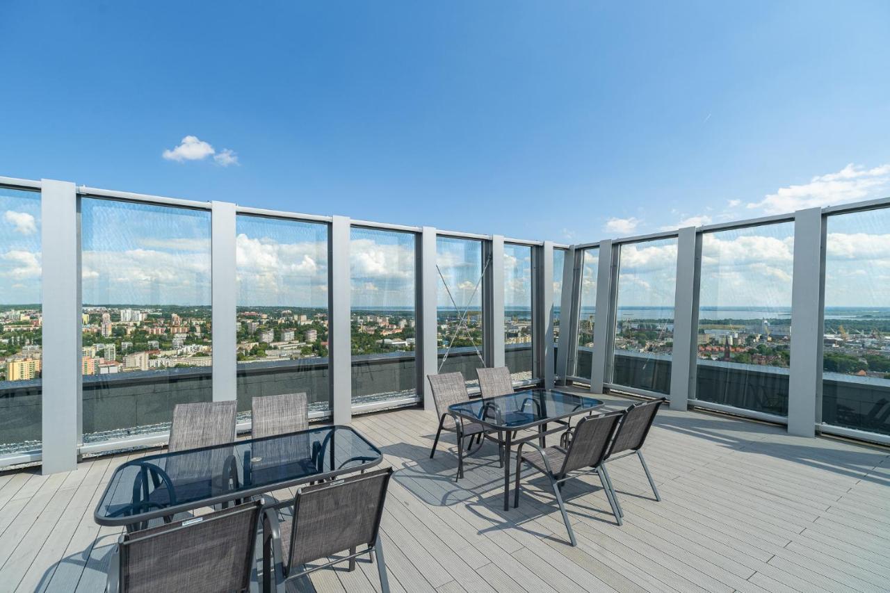 Apartament W Hanza Tower Щецин Екстер'єр фото